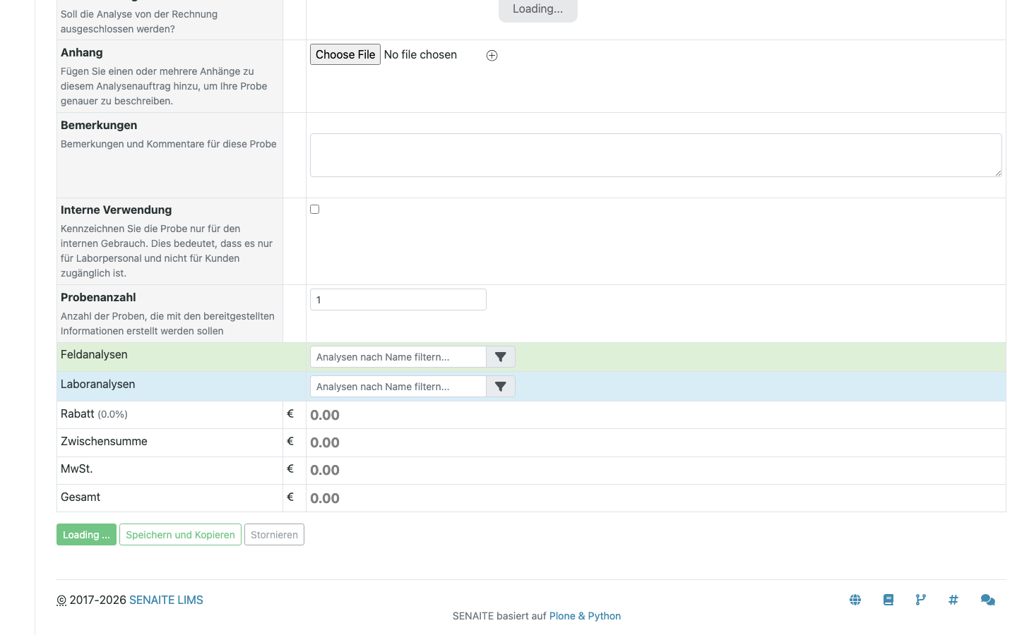 Sample listing — Sample Due