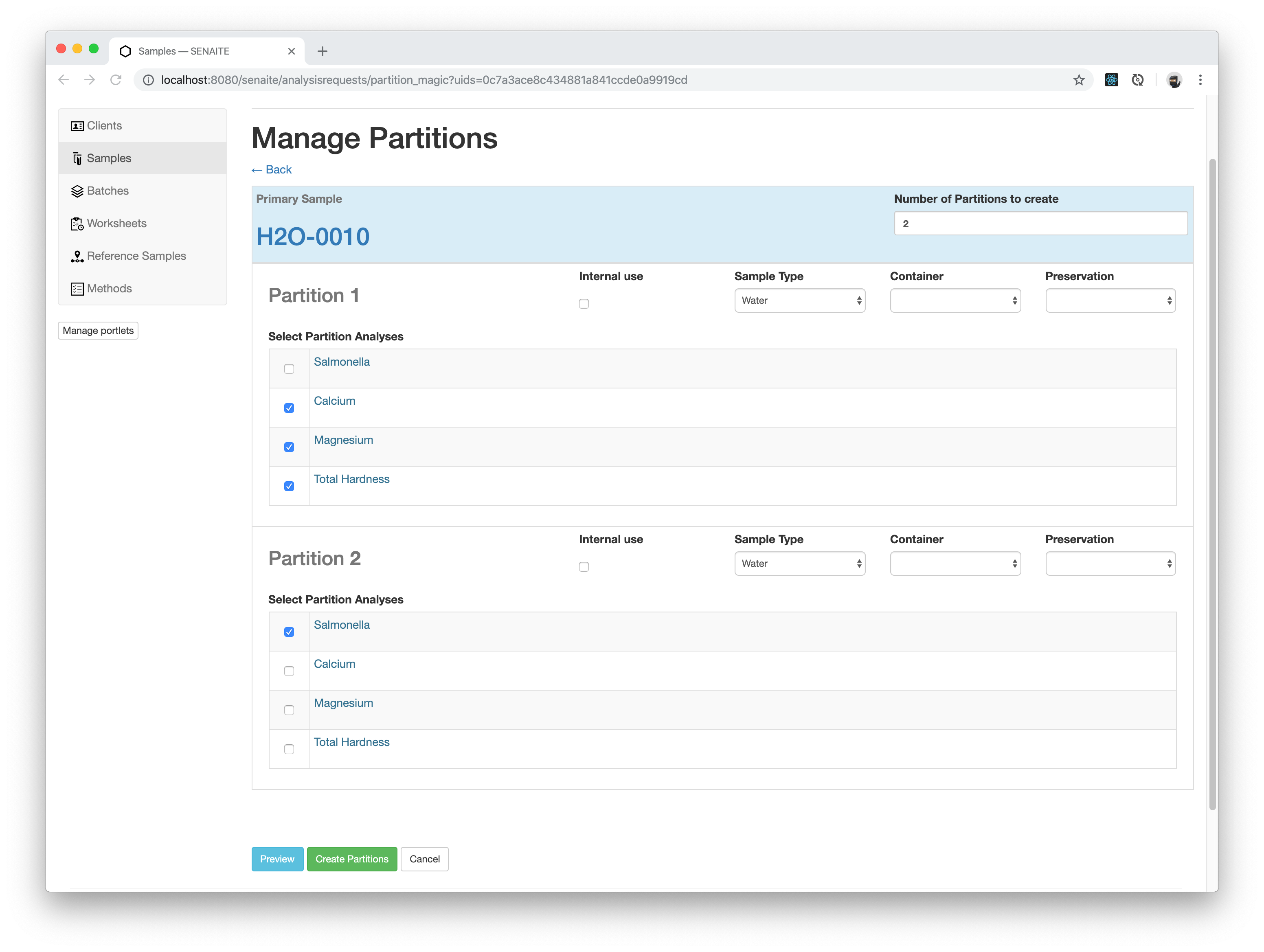 Create Partitions