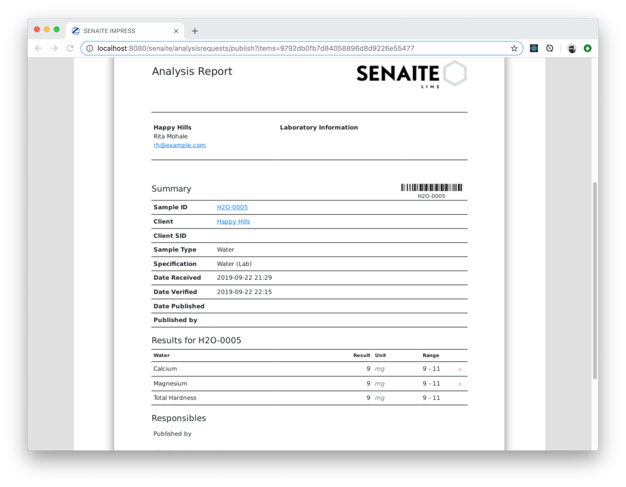 Sample Report Preview