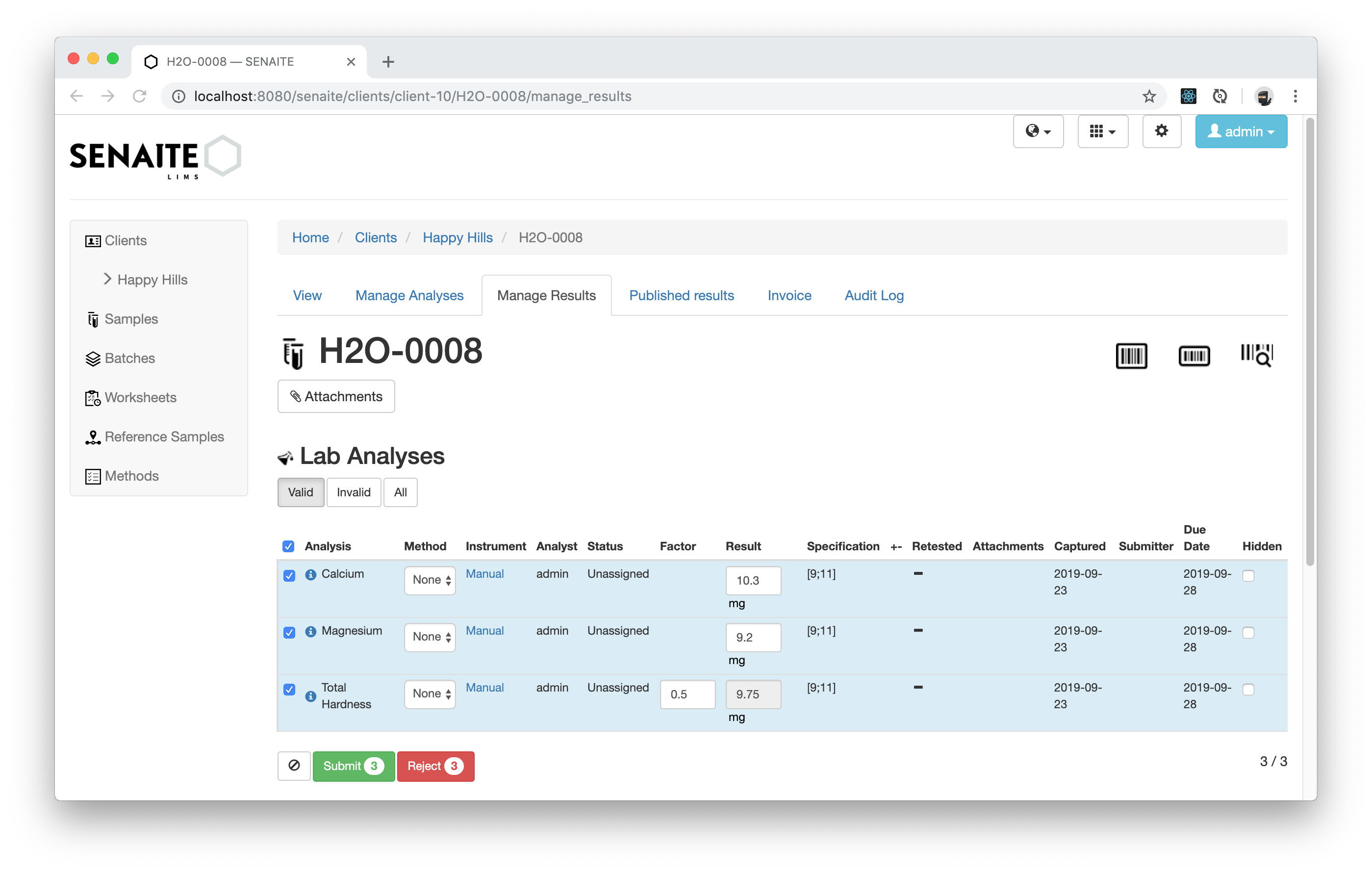 Sample with Calculation in external Module